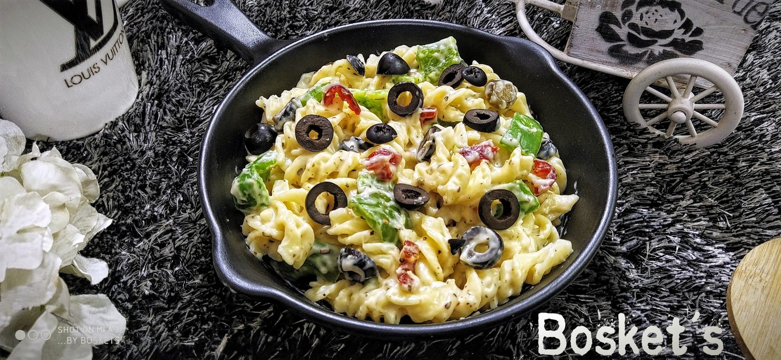 Pasta Fusilli Alfredo