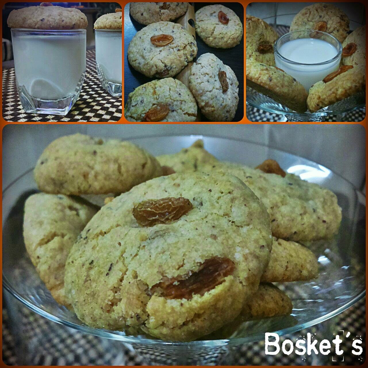 Multi grain Oats and Raisin Cookies