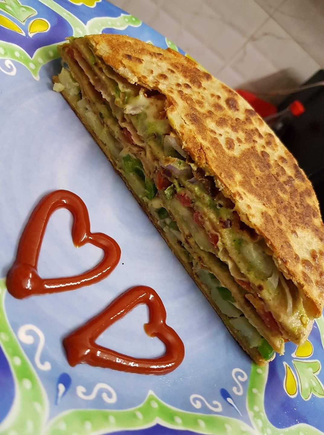 Bombay chapati sandwich