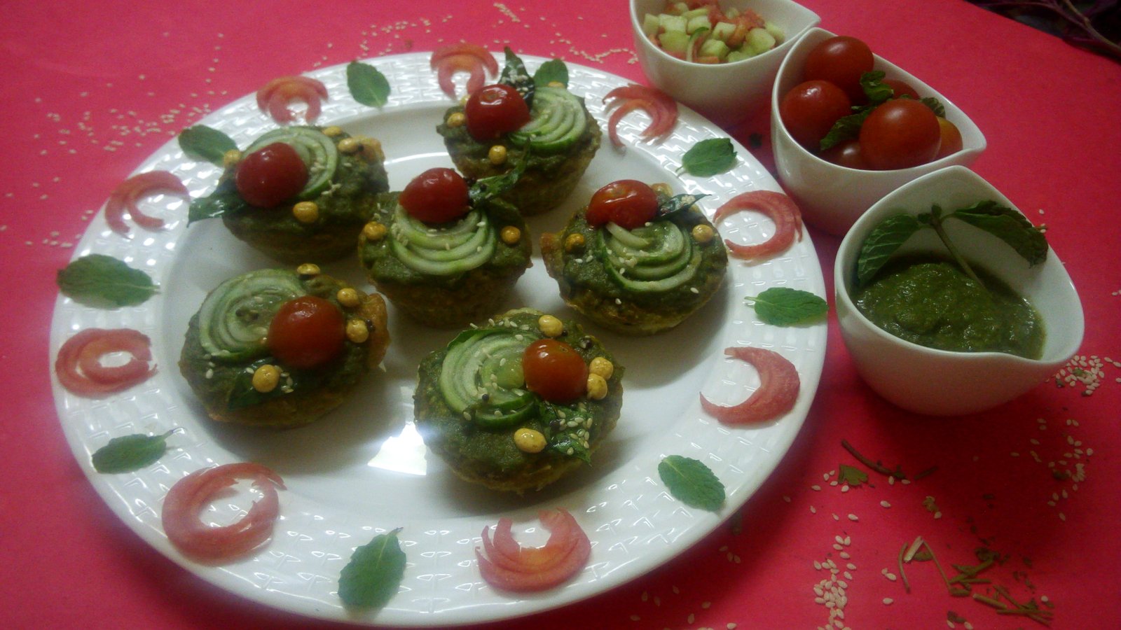 Baked Handvo muffins