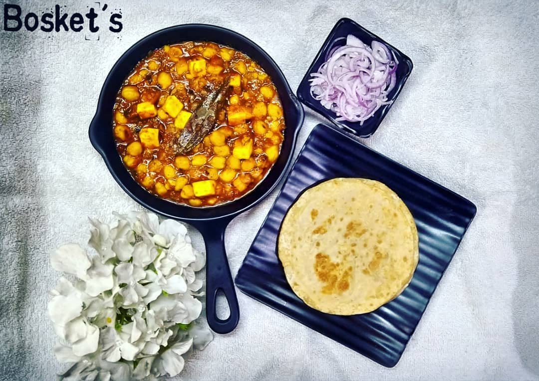 Paneer Chana Masala - Dhaba Style