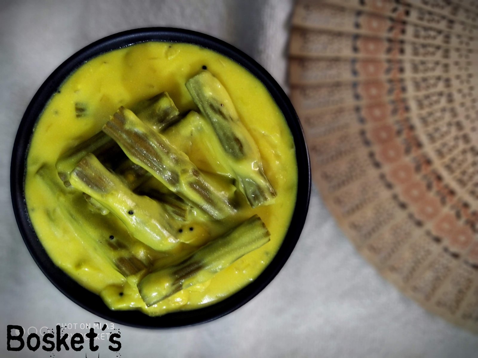 Sharagva nu Shak - Drumsticks curry in a curd-besan Gravy